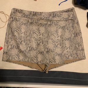 Zara Snake Print Skort Size XL